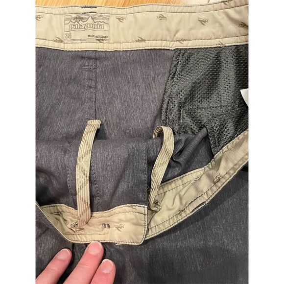 Patagonia Men's Gray Hybrid Chino Shorts Size 38 Casual Stretchy Comfortable - Picture 6 of 13
